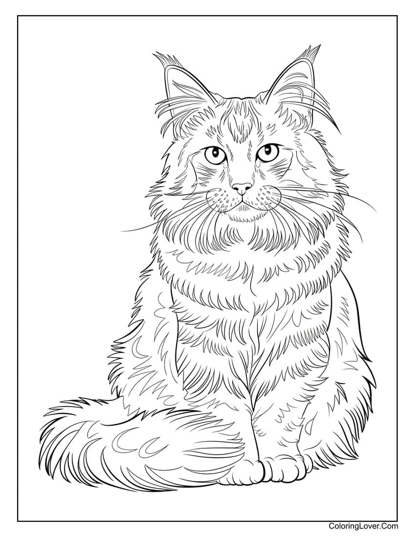 Cat Coloring Pages Cat Coloring Pages