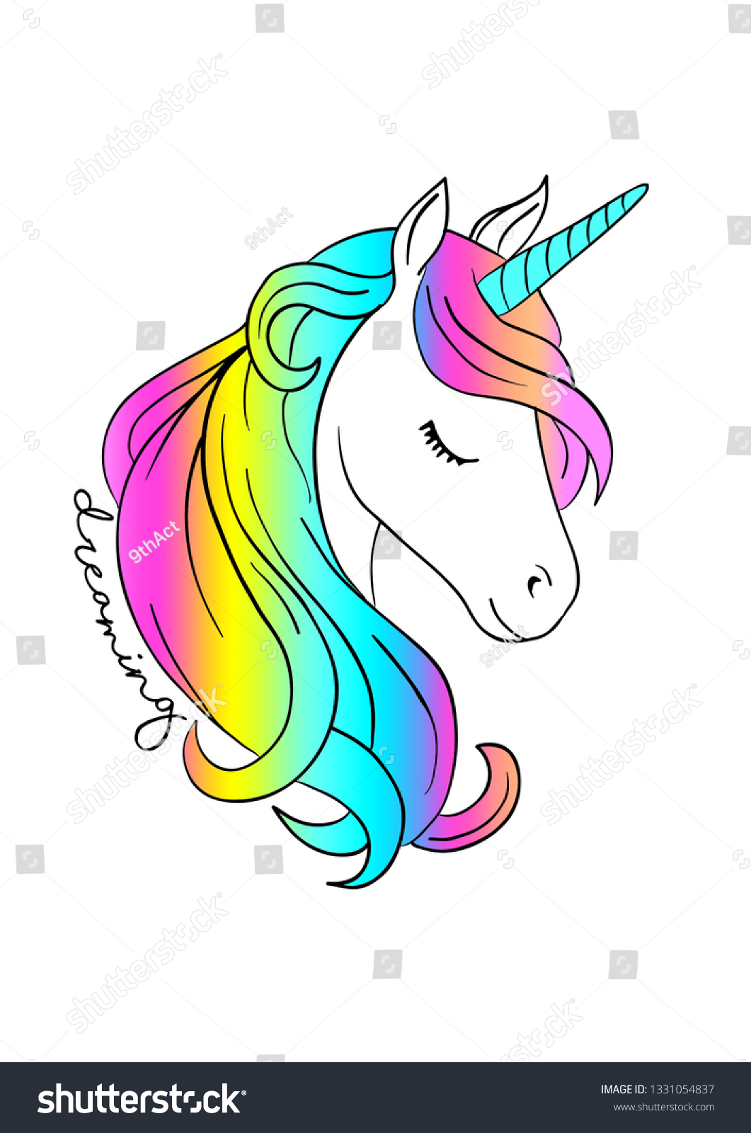 Colorful Unicorn Print 1331054837 Colorful Unicorn Print 1331054837