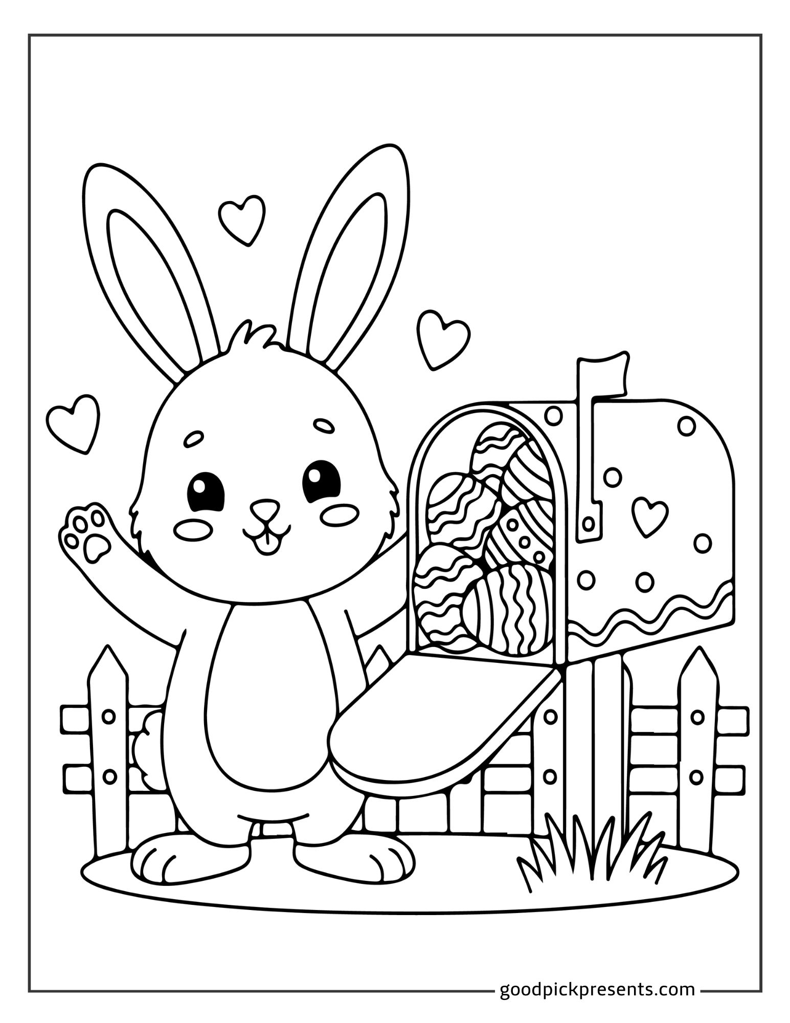 Easter Bunny Coloring Pages Easter Bunny Coloring Pages