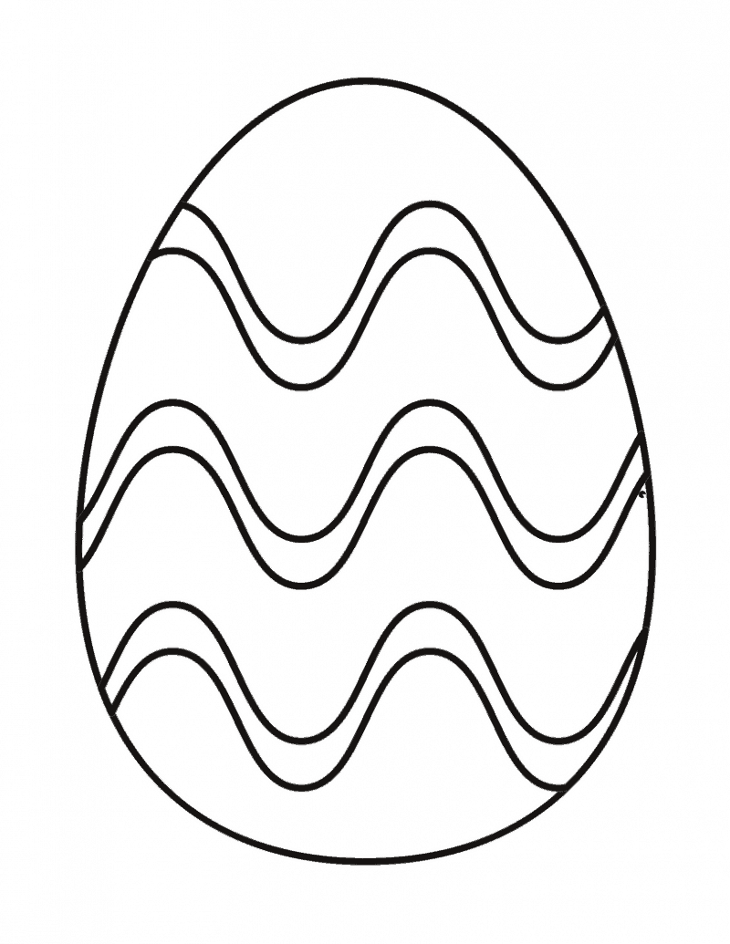 Easter Egg Coloring Page