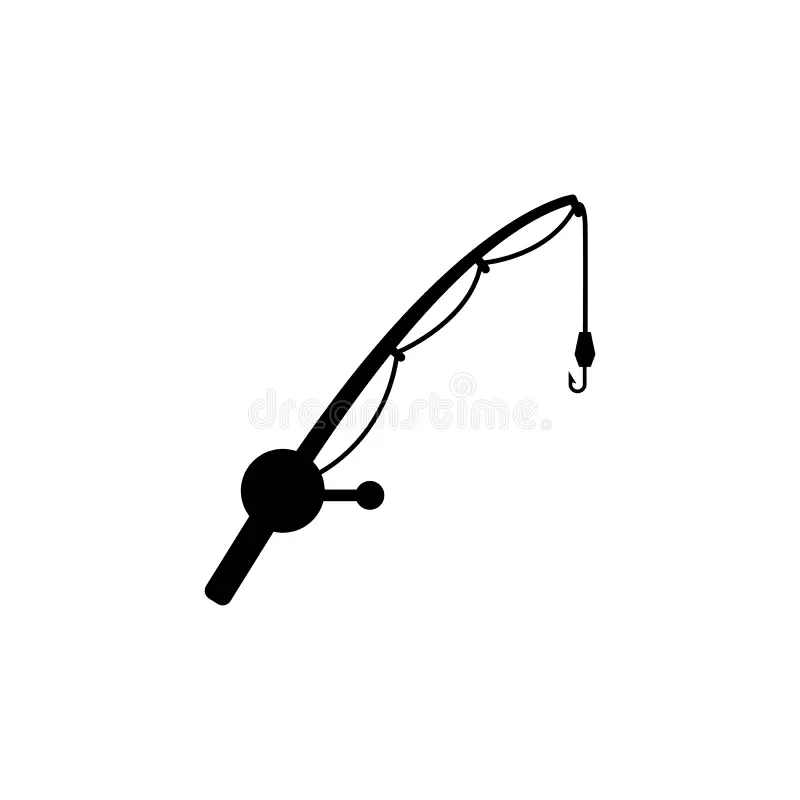 Fishing Pole Silhouette Vector Fishing Pole Silhouette Vector