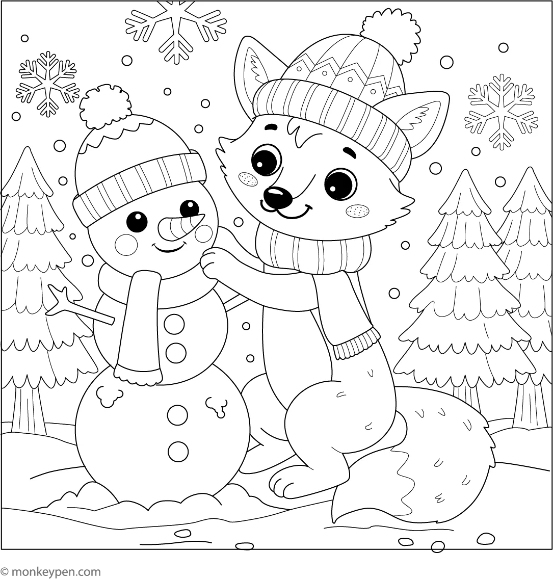 snowman picture to color snowman picture to color
