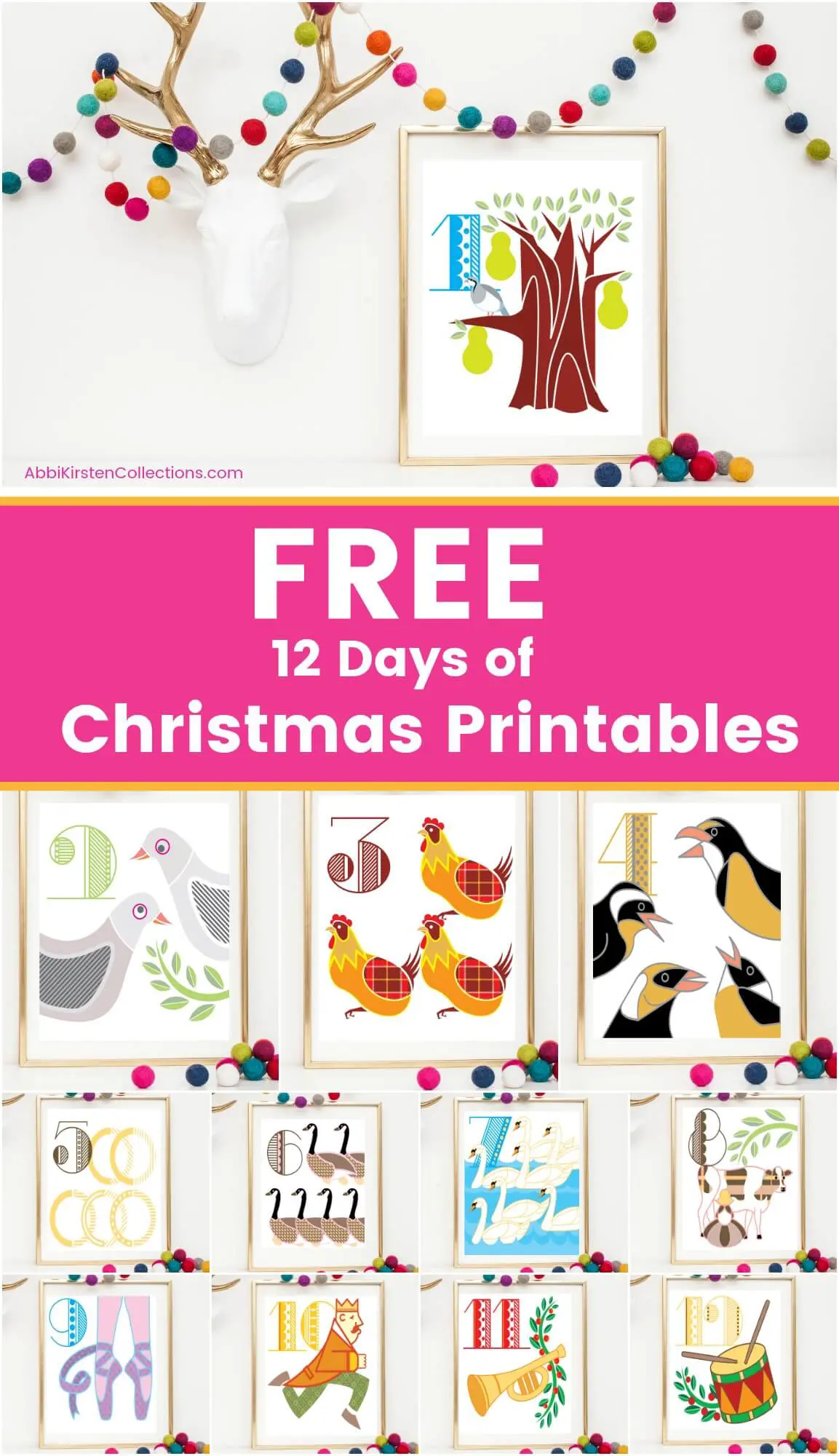 Free 12 Days Of Christmas Printables Free 12 Days Of Christmas Printables