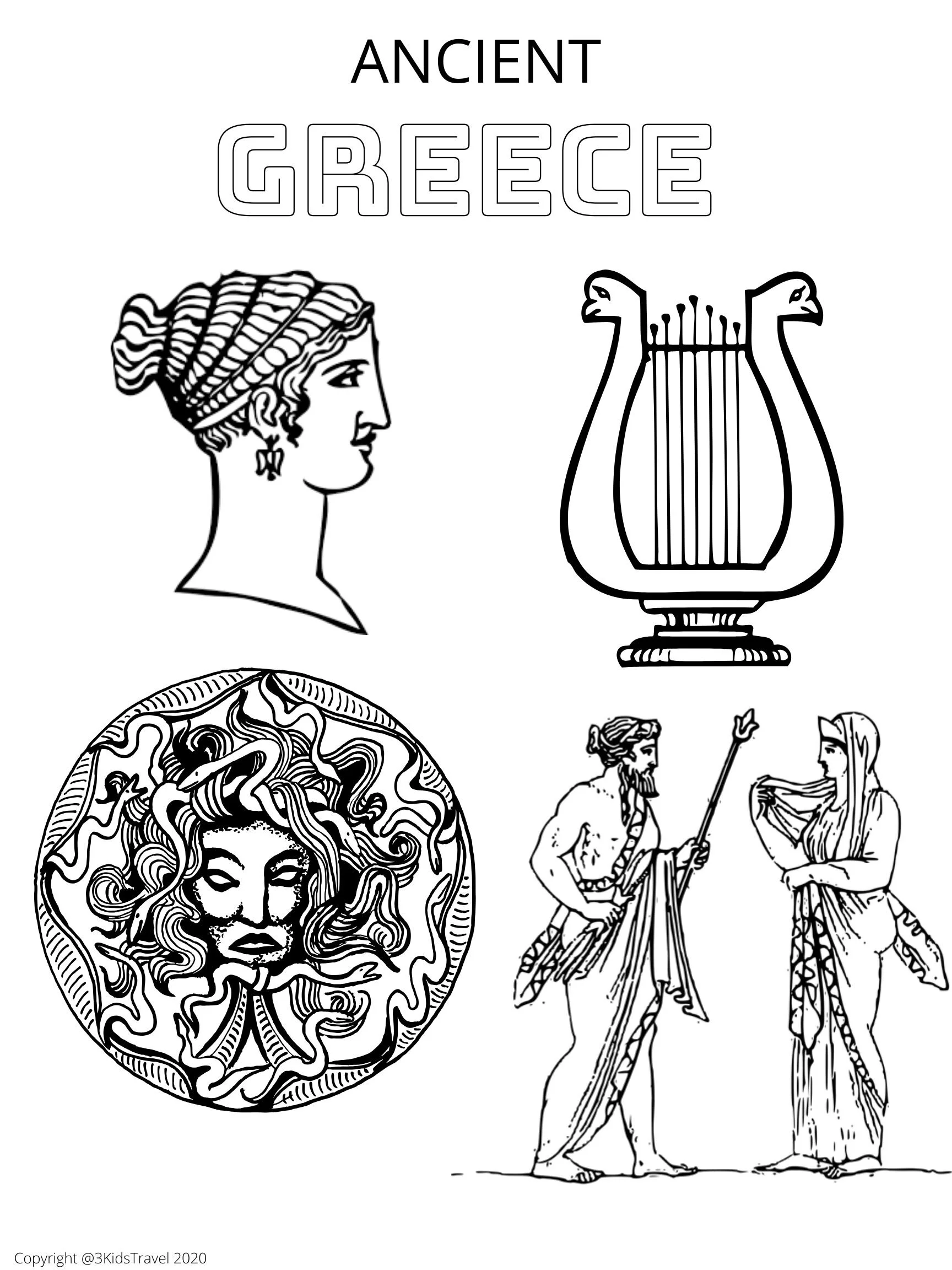 free pictures of greece printable