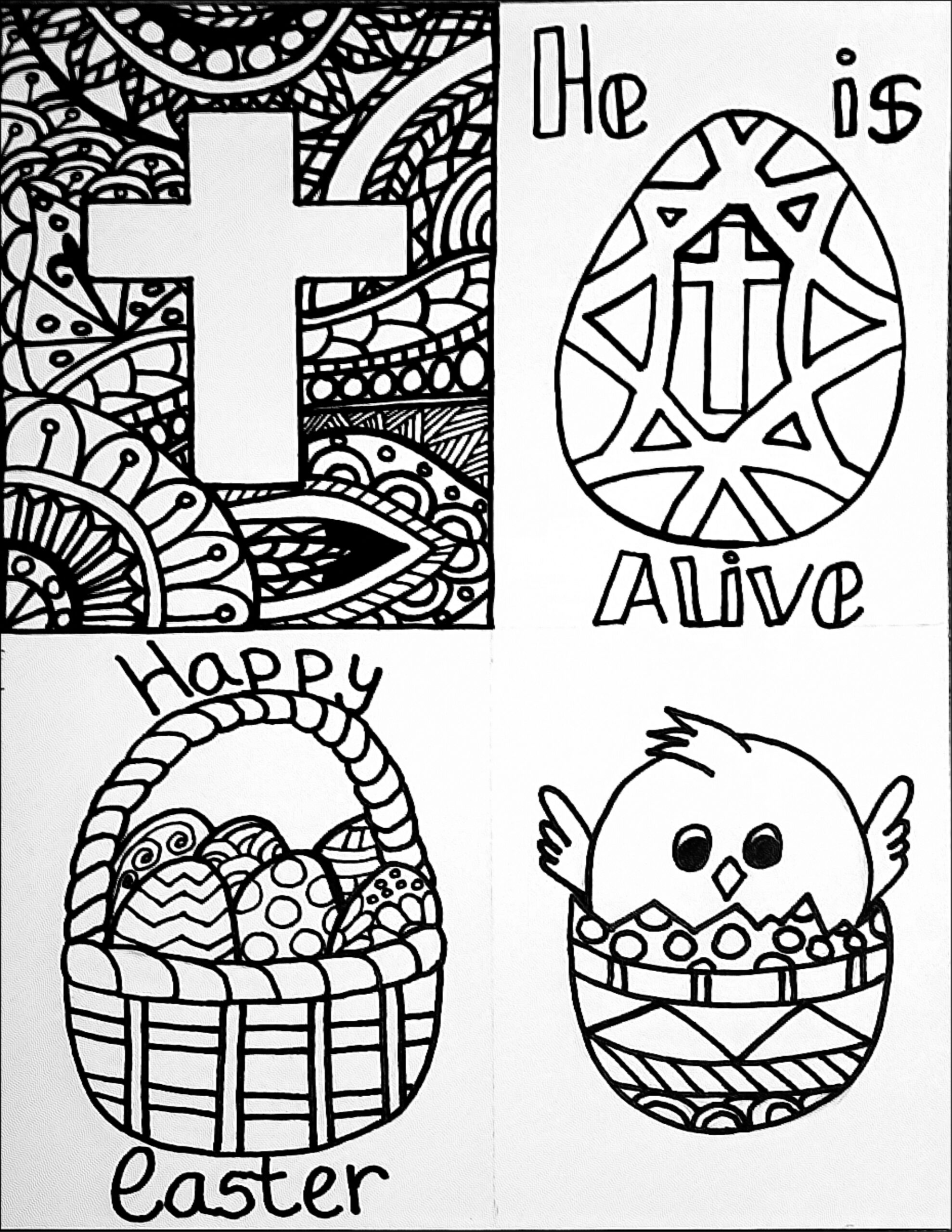 Free Printable Easter Colouring Free Printable Easter Colouring