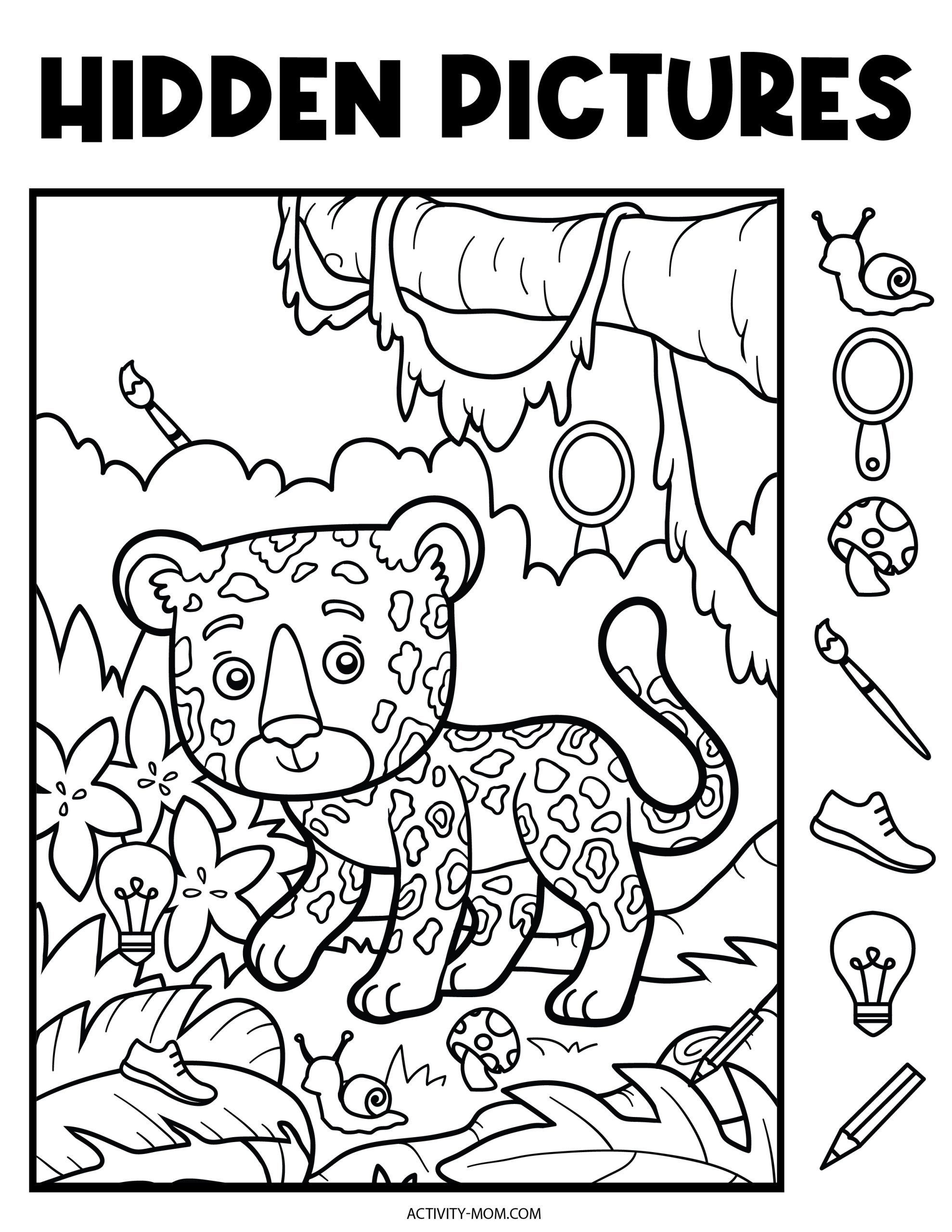 Hidden Pictures Printables Hidden Pictures Printables