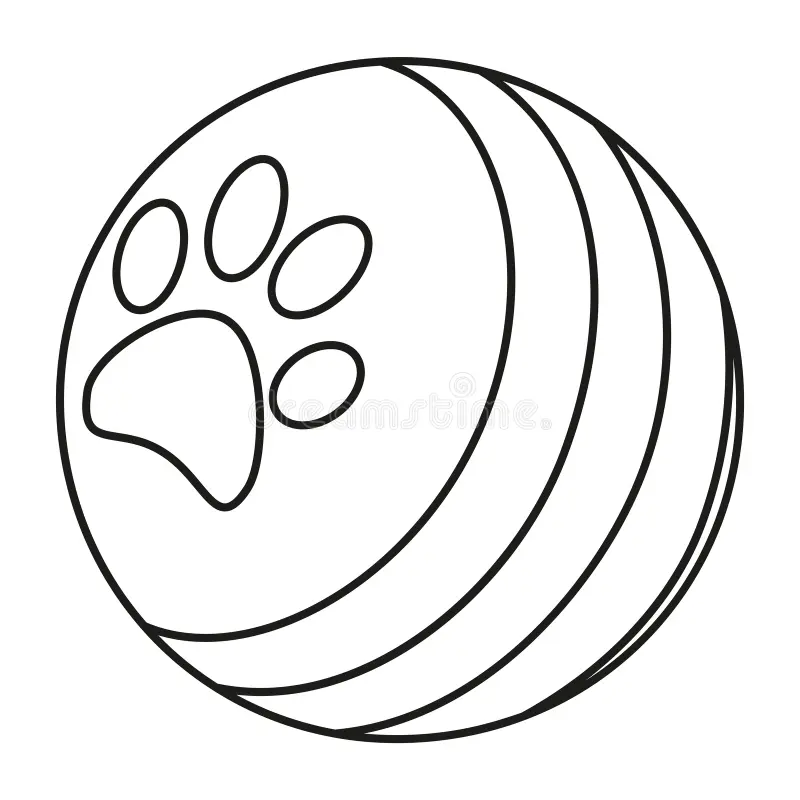 Line Art Black White Ball Paw Print Line Art Black White Rubber Ball Paw Print Simple Toy Domestic Animal Image119629666 Line Art Black White Ball Paw Print Line Art Black White Rubber Ball Paw Print Simple Toy Domestic Animal Image119629666