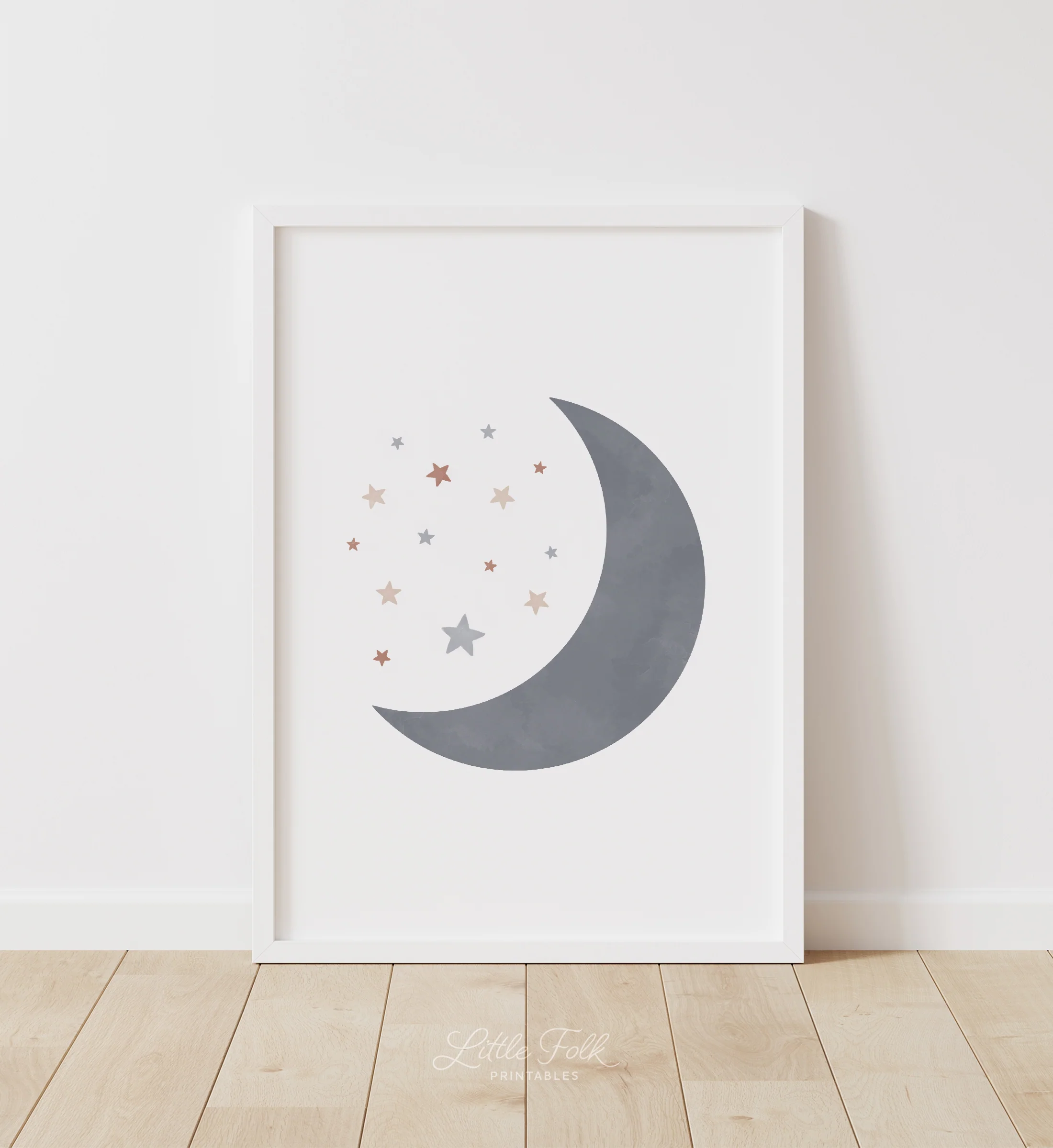 Moon And Stars Print Ebcp Moon And Stars Print Ebcp