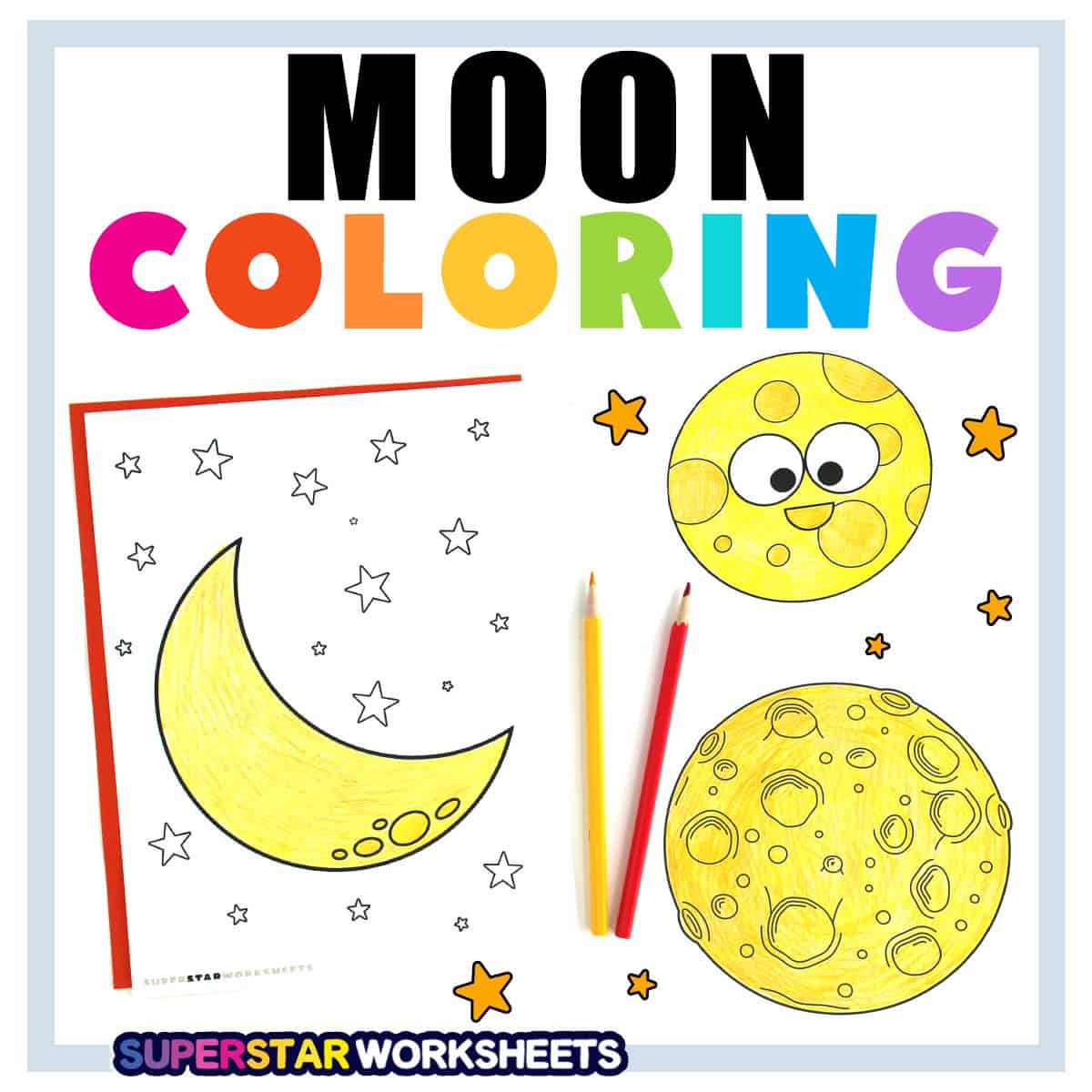 Moon Coloring Pages Moon Coloring Pages