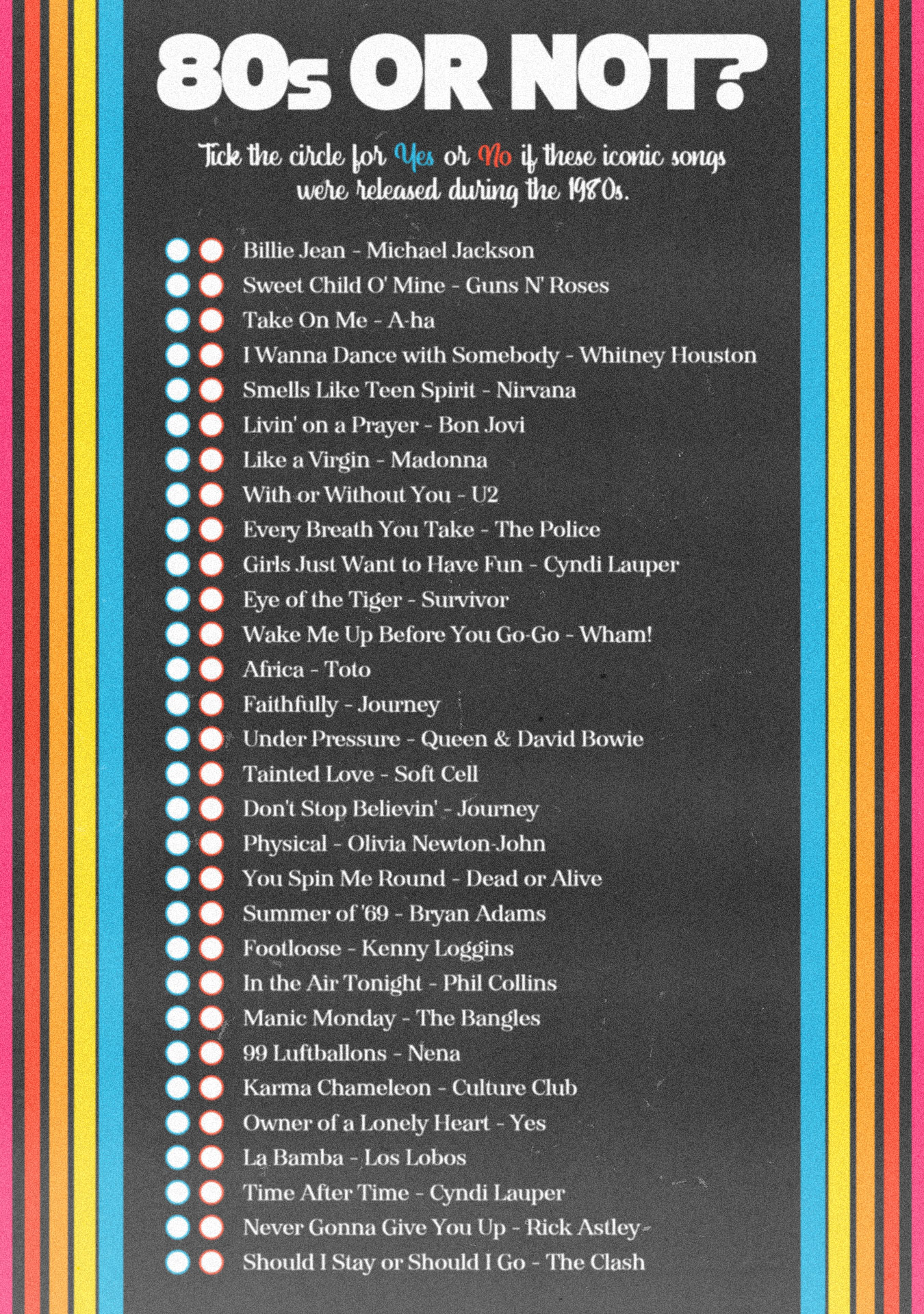 printable 80s picture quiz with answers