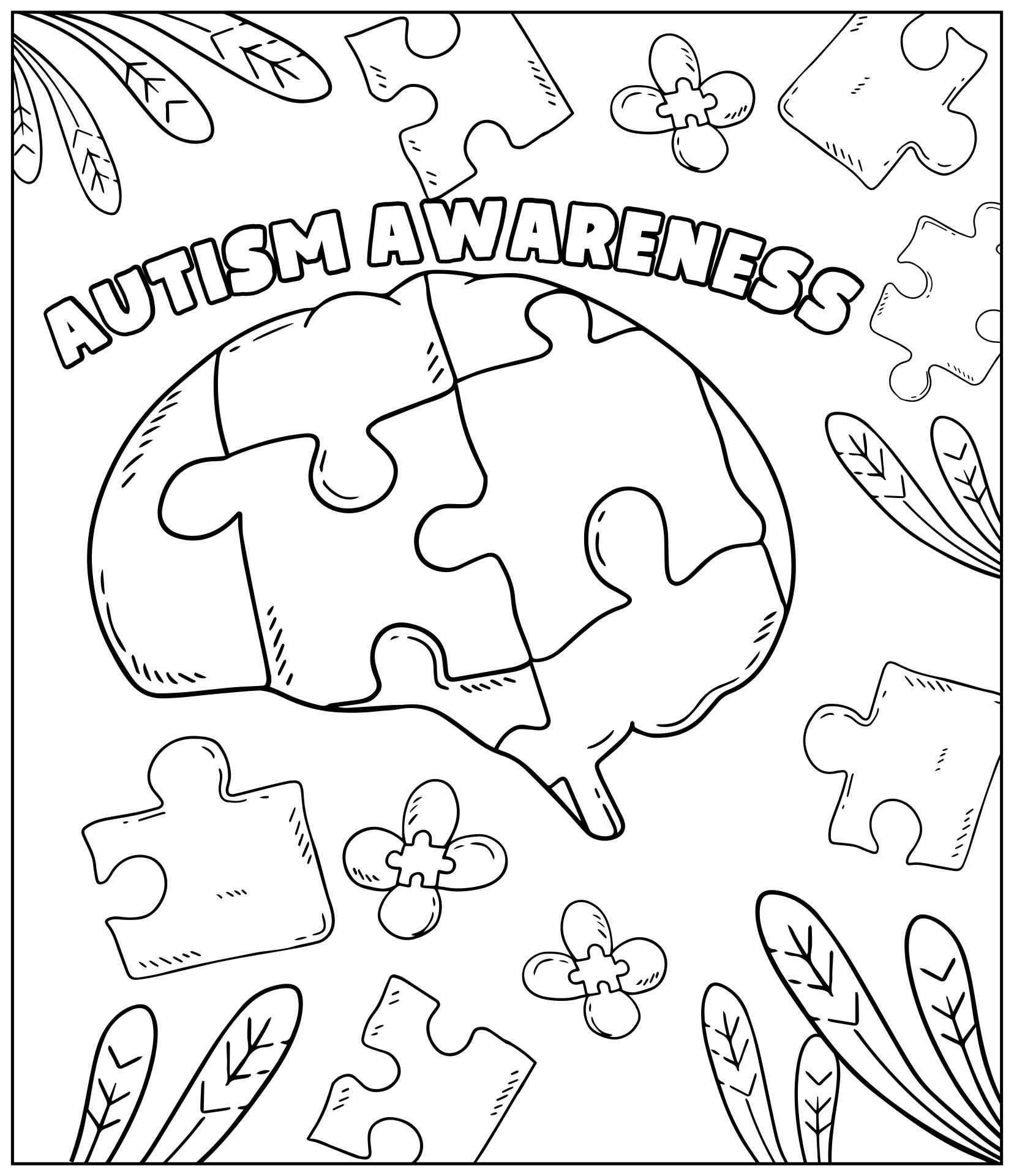 Post Autism Awareness Coloring Page Printable 110965 Post Autism Awareness Coloring Page Printable 110965