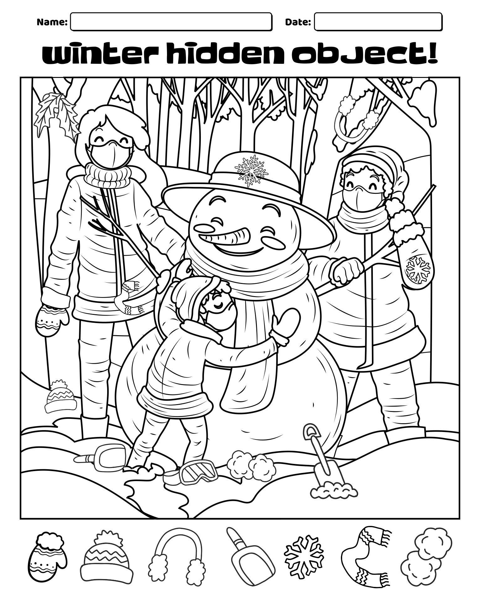 printable hidden pictures puzzles
