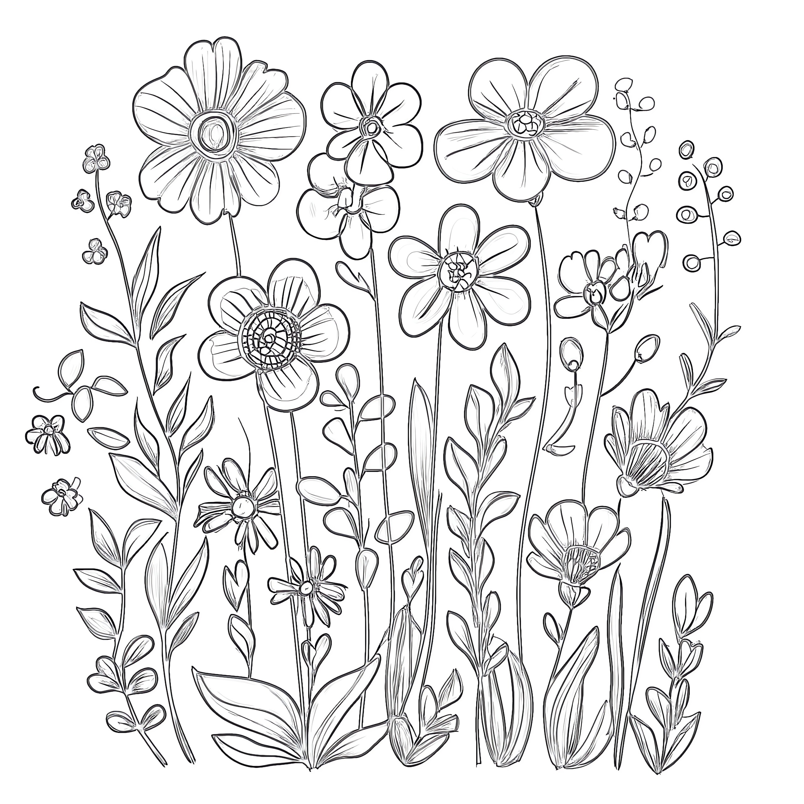 Printable Small Flowers