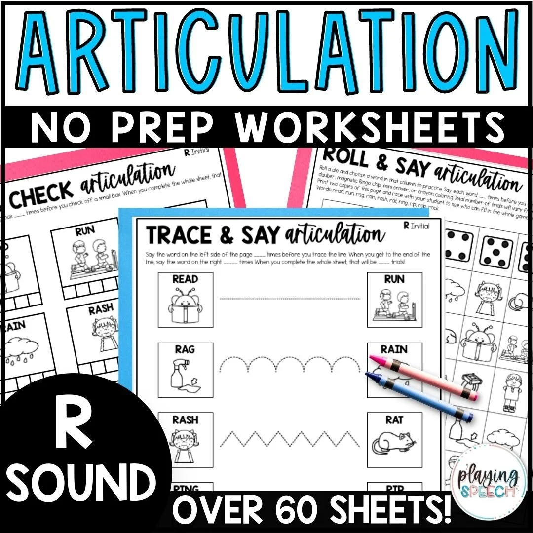 R Sound Articulation Worksheets For Speech Therapy R Sound Articulation Worksheets For Speech Therapy