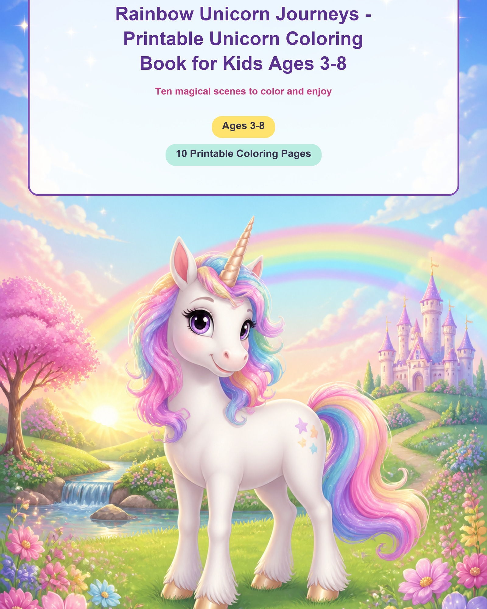 printable already colored unicorn pictures printable already colored unicorn pictures