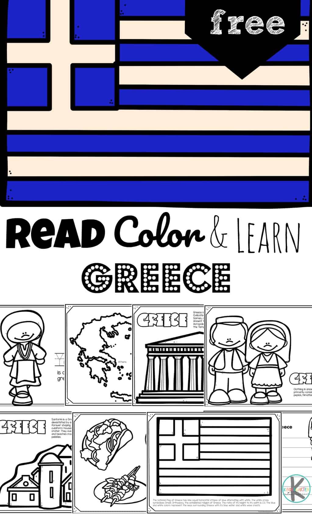 Read Color And Learn About Greece