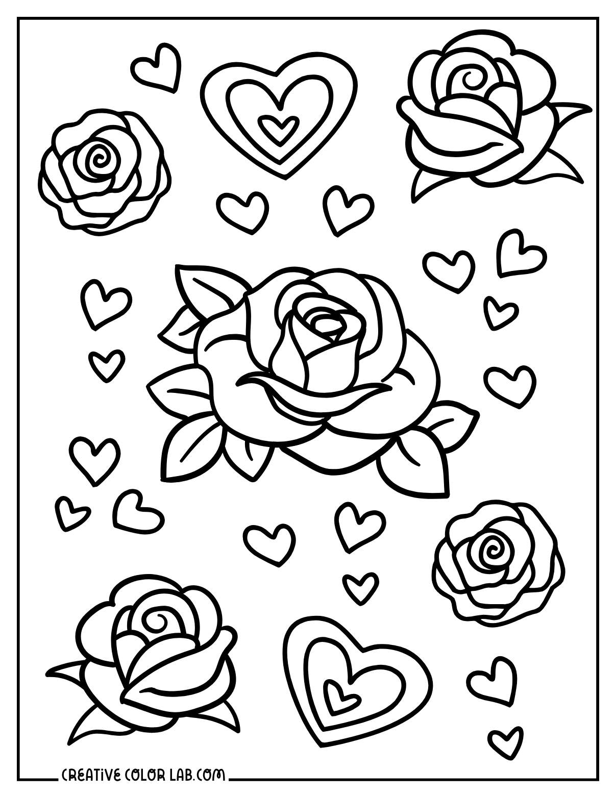 Rose Coloring Pages Rose Coloring Pages