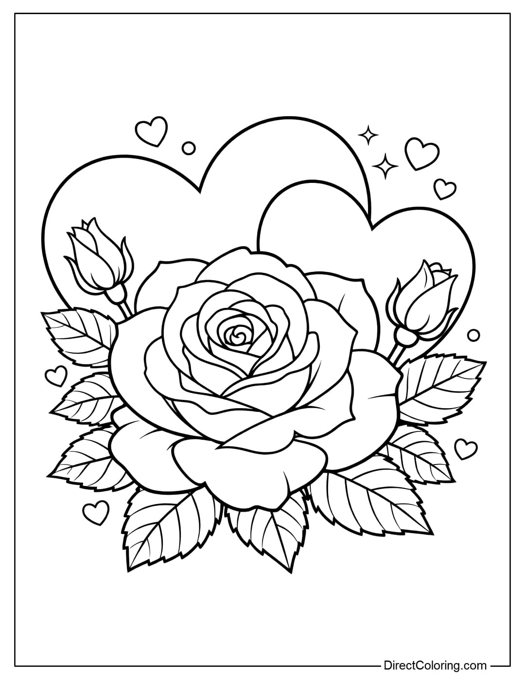 Rose Coloring Pages Rose Coloring Pages