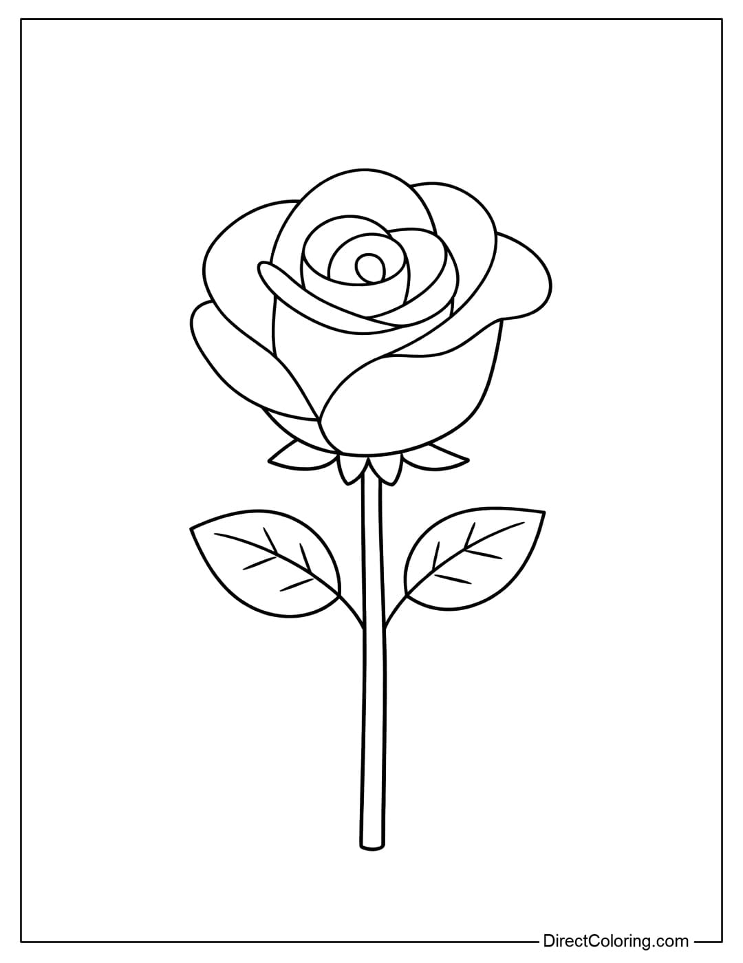 Rose Coloring Pages Rose Coloring Pages