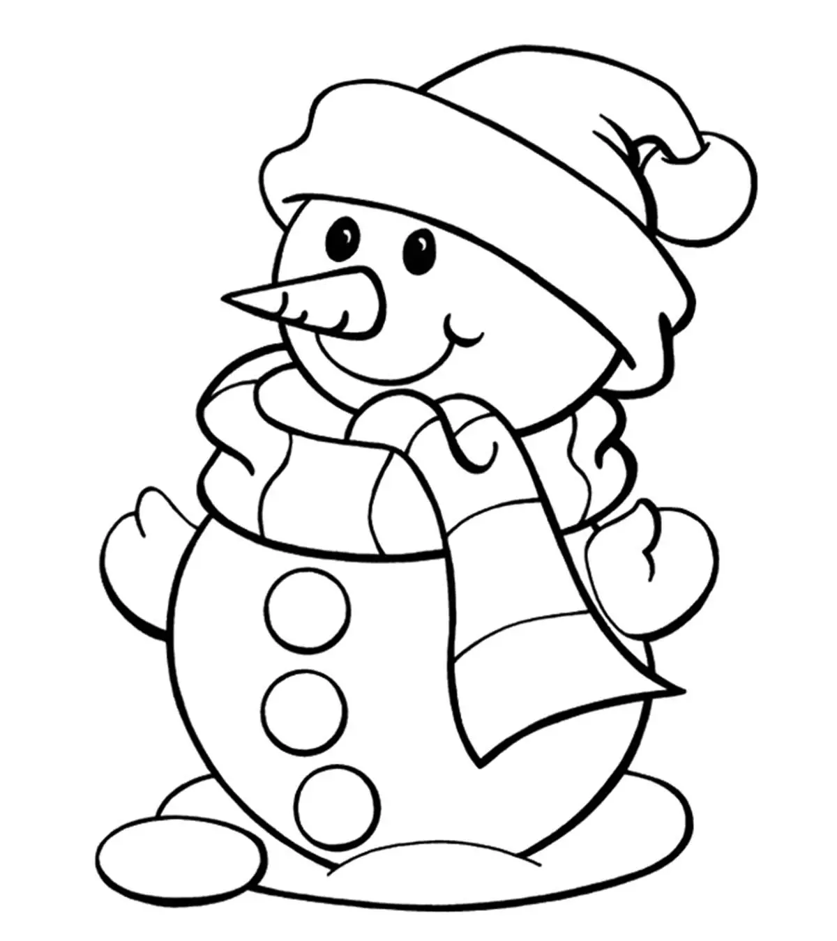 Snowman Coloring Pages Your Toddler Will Love To Color 0096707 Snowman Coloring Pages Your Toddler Will Love To Color 0096707