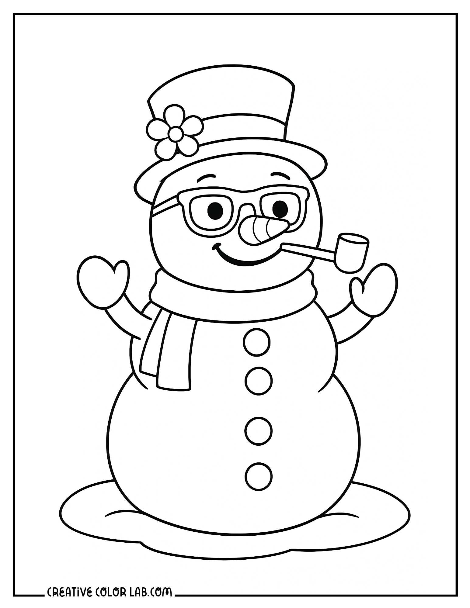 Snowman Coloring Pages Snowman Coloring Pages