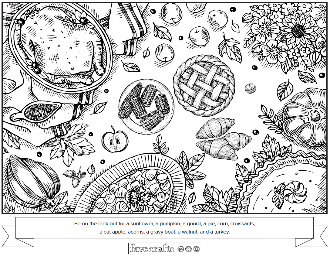 Thanksgiving Free Printable Hidden Picture For Adults Thanksgiving Free Printable Hidden Picture For Adults