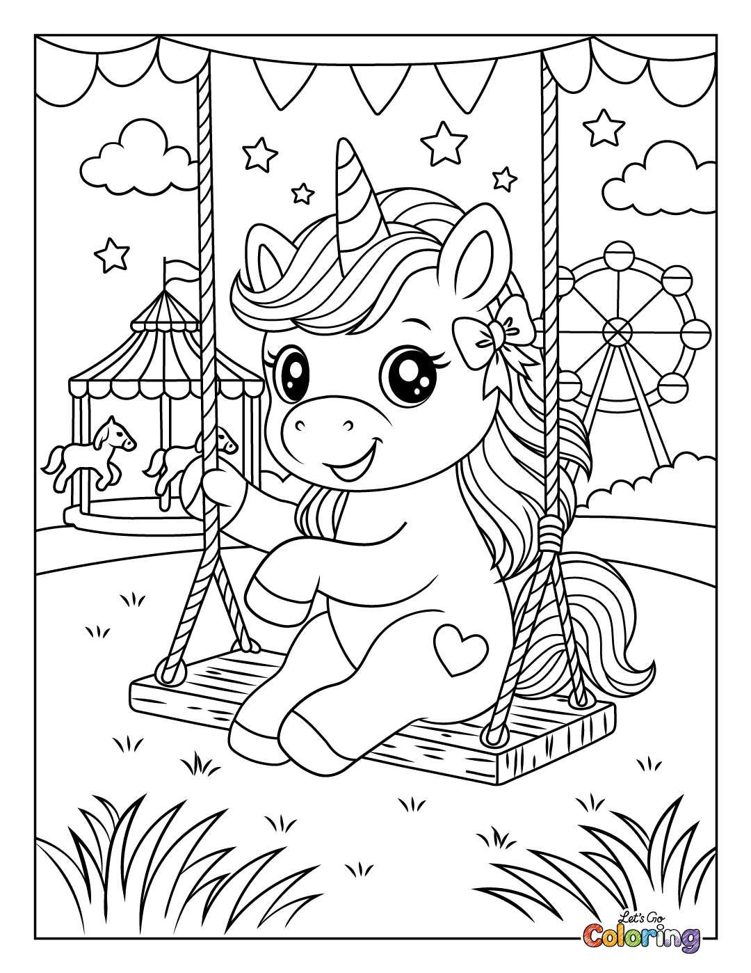 Unicorn Coloring Pages Unicorn Coloring Pages