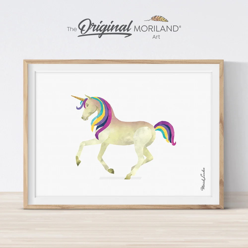 Unicorn Print Girls Wall Art Printable 71987 Unicorn Print Girls Wall Art Printable 71987