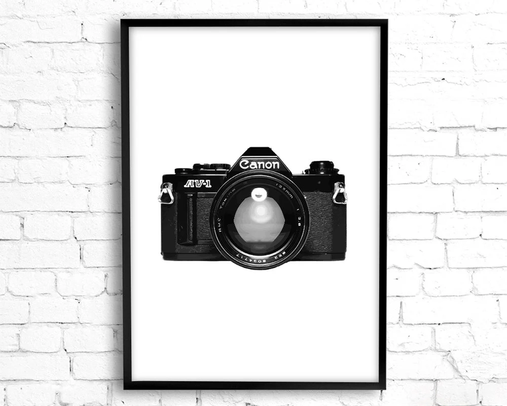 Vintage Camera Print Wall Art Printable