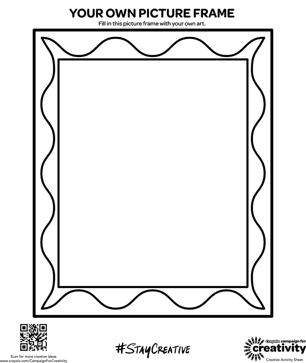 Your Own Picture Frame Coloring Page Your Own Picture Frame Coloring Page